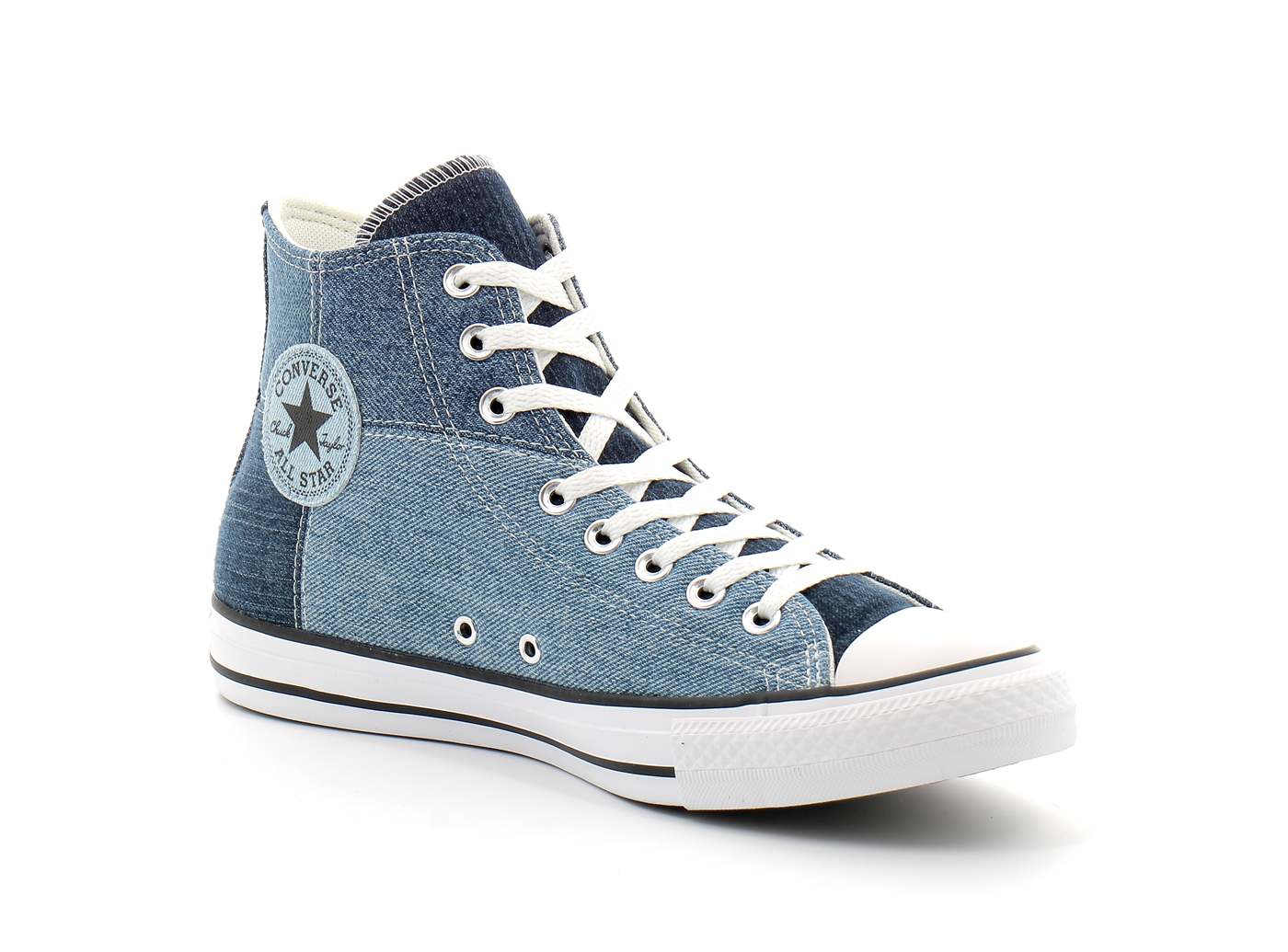 converse all star jeans bleu