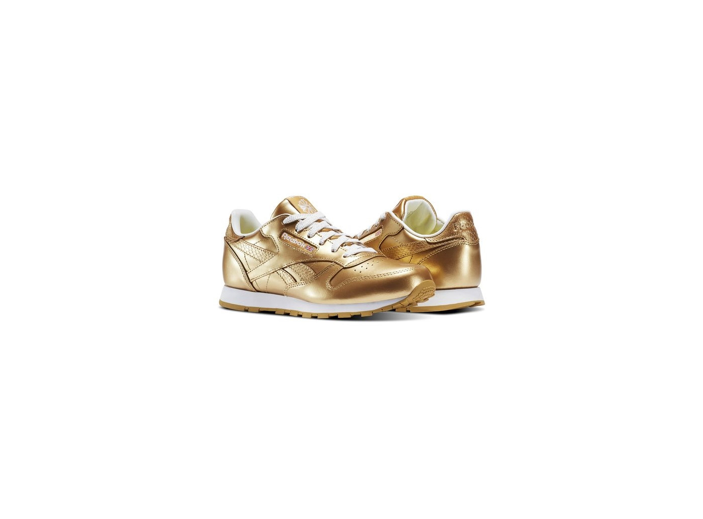 reebok classic beige metallic